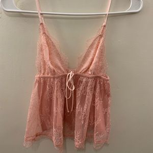 Pink lingerie top